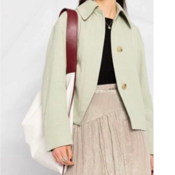 Vince light green gauze-like blazer/jacket sz 8 - Picture 5 of 12